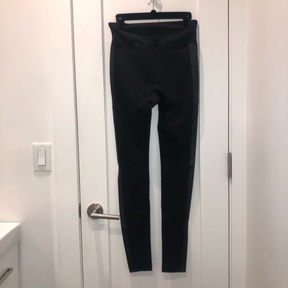 Spanx Side Stripe Faux Leather Leggings - Picture 3 of 3